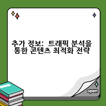 추가 정보:  트래픽 분석을 통한 콘텐츠 최적화 전략