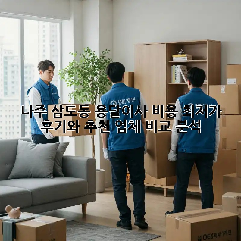 나주 삼도동 용달이사 비용 최저가? 후기와 추천 업체 비교 분석!