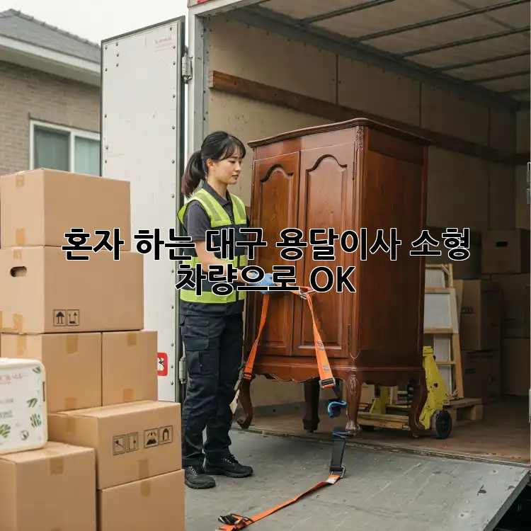 혼자 하는 대구 용달이사, 소형 차량으로 OK!
