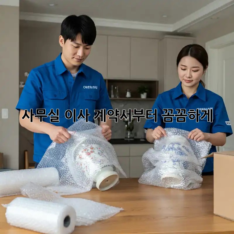 사무실 이사, 계약서부터 꼼꼼하게!