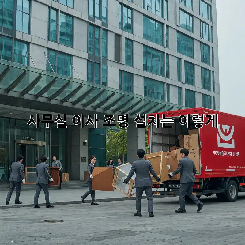 사무실 이사? 조명 설치는 이렇게!