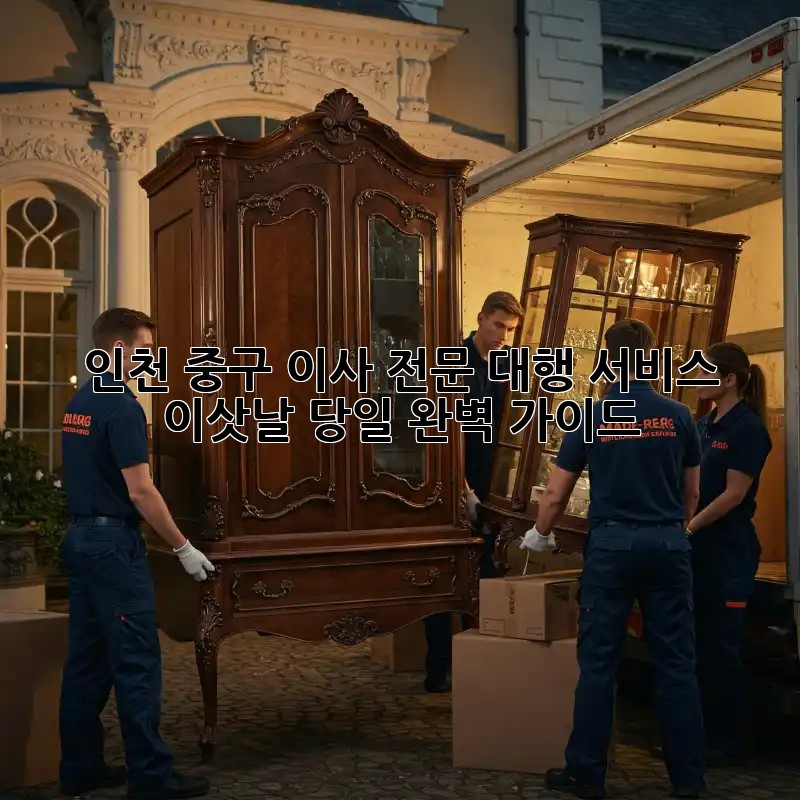 인천 중구 이사 전문 대행 서비스: 이삿날 당일 완벽 가이드