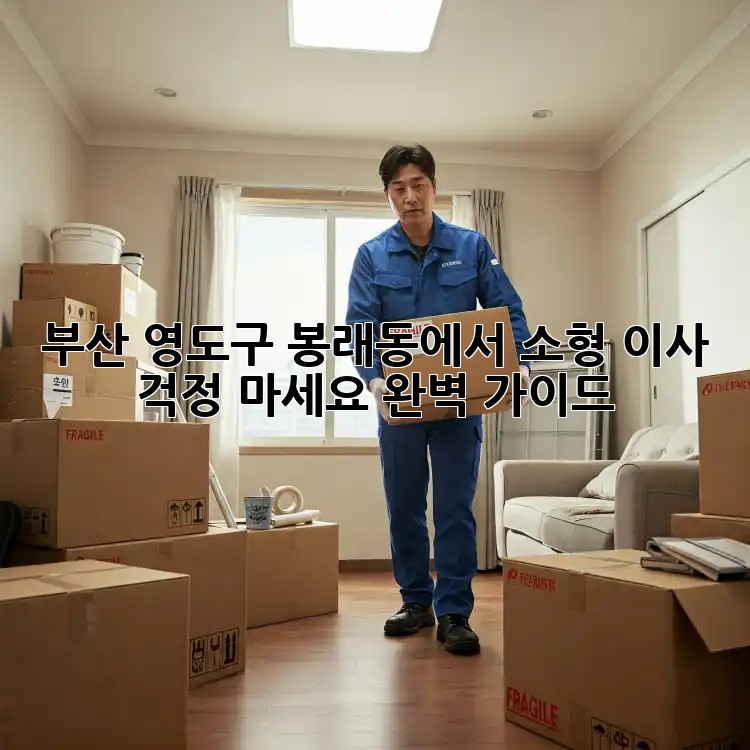 부산 영도구 봉래동에서 소형 이사? 걱정 마세요! 완벽 가이드!