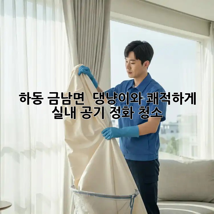 하동 금남면 🏡 댕냥이와 쾌적하게! 실내 공기 정화 청소 ✨