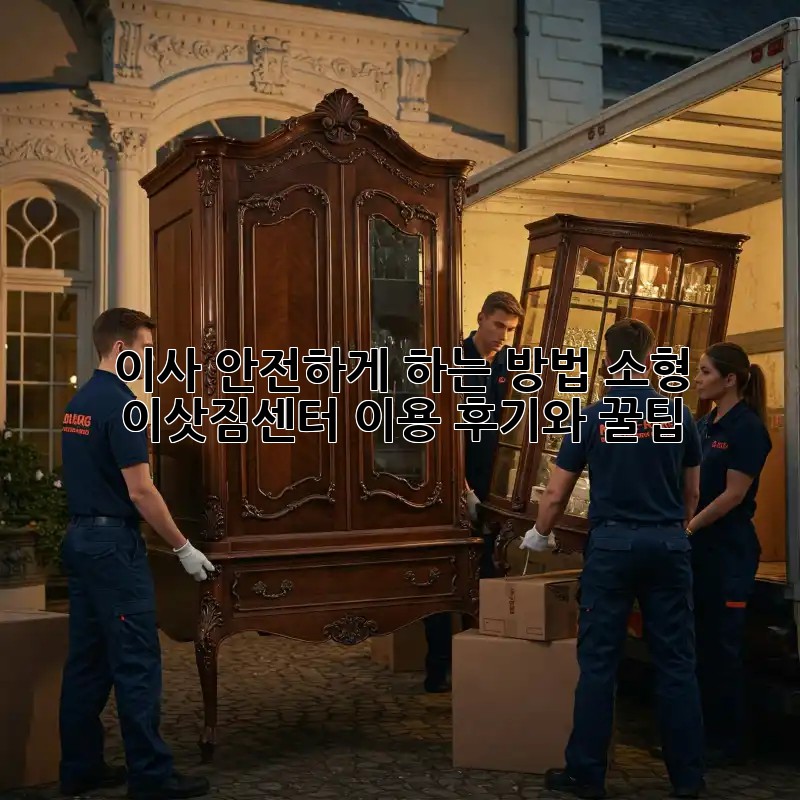 이사, 안전하게 하는 방법! 소형 이삿짐센터 이용 후기와 꿀팁