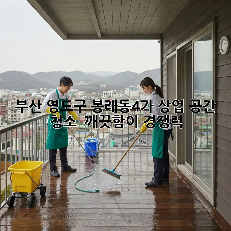 부산 영도구 봉래동4가 상업 공간 청소 : 깨끗함이 경쟁력!