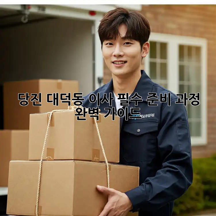 당진 대덕동 이사, 필수 준비 과정 완벽 가이드!