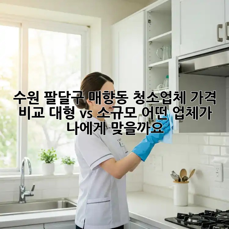 수원 팔달구 매향동 청소업체 가격 비교: 대형 vs 소규모, 어떤 업체가 나에게 맞을까요?