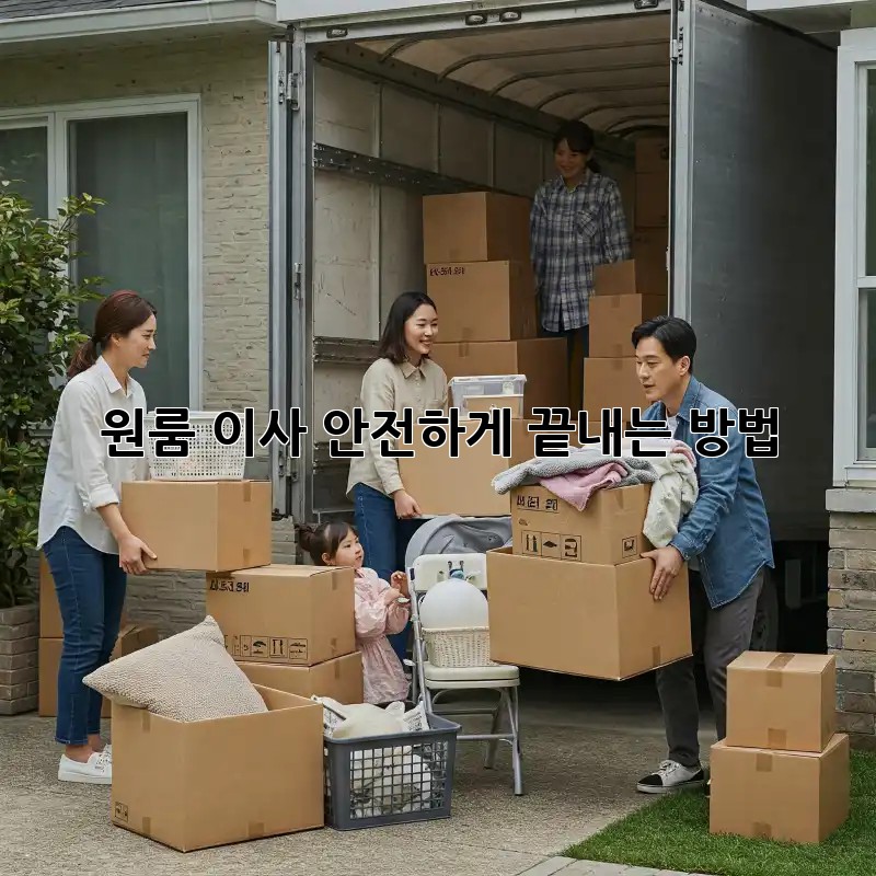 원룸 이사, 안전하게 끝내는 방법!