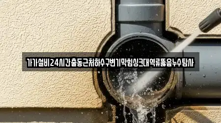 가가설비24시간출동근처하수구변기막힘싱크대역류뚫음누수탐사