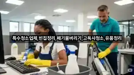 특수청소업체,빈집정리,폐기물버리기,고독사청소,유품정리