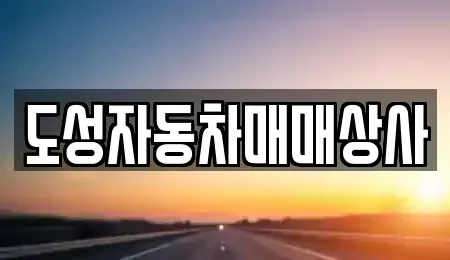 강원 인제군 인제읍 중고차매매 전문 도성자동차매매상사