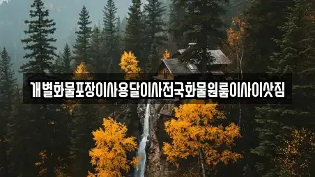 개별화물포장이사용달이사전국화물원룸이사이삿짐