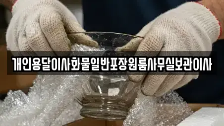 개인용달이사화물일반포장원룸사무실보관이사