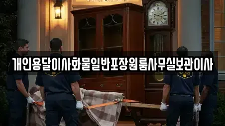 개인용달이사화물일반포장원룸사무실보관이사