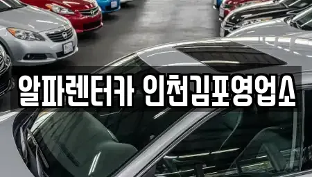 경기 김포시 고촌읍 렌트카 전문 알파렌터카 인천김포영업소