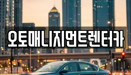 경기 김포시 고촌읍 렌트카 전문 오토매니지먼트렌터카