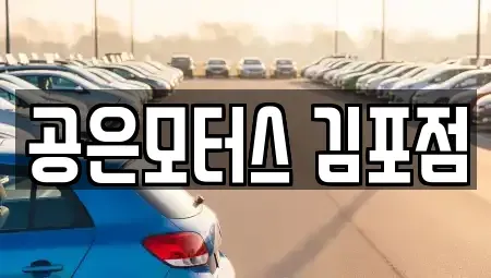 경기 김포시 고촌읍 중고차매매 전문 공은모터스 김포점