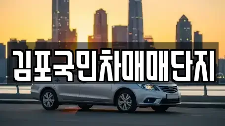 경기 김포시 고촌읍 중고차매매 전문 김포국민차매매단지