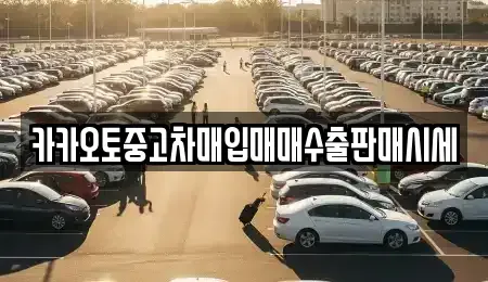 경기 이천시 송정동 중고차매입 전문 카카오토중고차매입매매수출판매시세