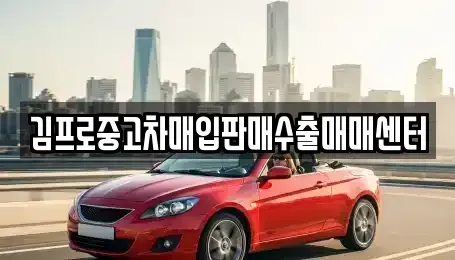 경기 파주시 목동동 중고차매입 전문 김프로중고차매입판매수출매매센터