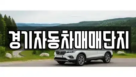 경기 포천시 소흘읍 중고차 전문 경기자동차매매단지
