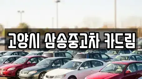 경기도 고양시 덕양구 삼송동 중고차 전문 고양시 삼송중고차 카드림