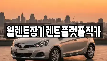 경기도 고양시 덕양구 화전동 렌트카 전문 월렌트장기렌트플랫폼직카