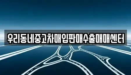 경기도 고양시 덕양구 화전동 중고차 전문 우리동네중고차매입판매수출매매센터