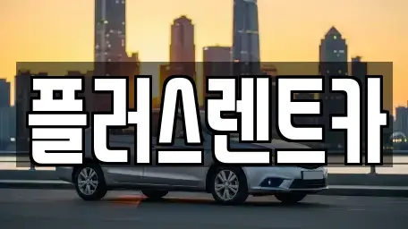 경남 김해시 어방동 장기렌트카 전문 플러스렌트카
