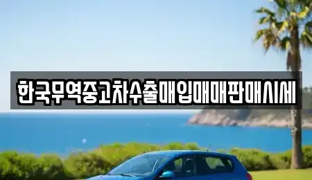 경남 김해시 어방동 중고차매입 전문 한국무역중고차수출매입매매판매시세