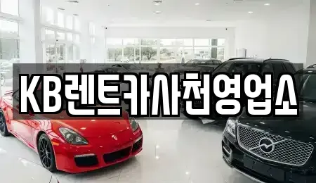 경남 사천시 정동면 렌트카 전문 KB렌트카사천영업소