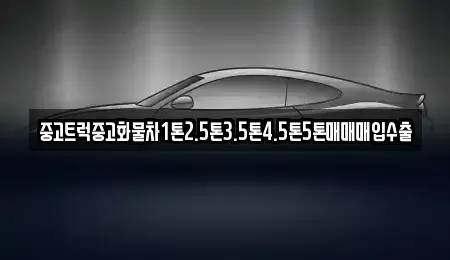 경남 사천시 정동면 중고차매입 전문 중고트럭중고화물차1톤2.5톤3.5톤4.5톤5톤매매매입수출