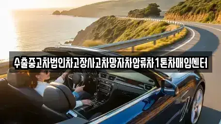 경남 양산시 물금읍 중고차매입 전문 수출중고차법인차고장사고차망자차압류차1톤차매입센터
