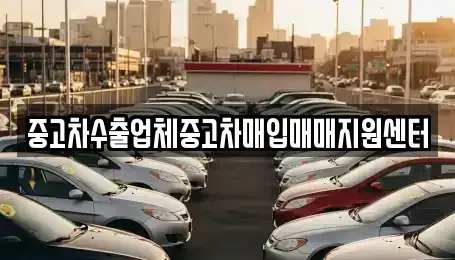 경남 진주시 칠암동 중고차매입 전문 중고차수출업체중고차매입매매지원센터