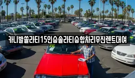 경남 창원시 마산합포구 중앙동2가 렌트카 전문 카니발쏠라티15인승솔라티승합차리무진렌트대여