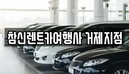경남 통영시 장기렌트카 전문 참신렌트카여행사 거제지점