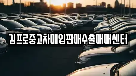 경남 통영시 중고차매입 전문 김프로중고차매입판매수출매매센터