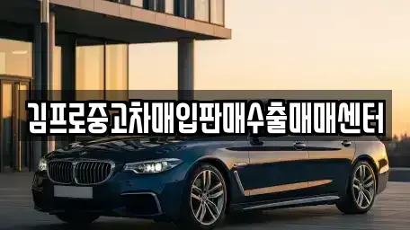 경상남도 사천시 서금동 중고차매입 전문 김프로중고차매입판매수출매매센터