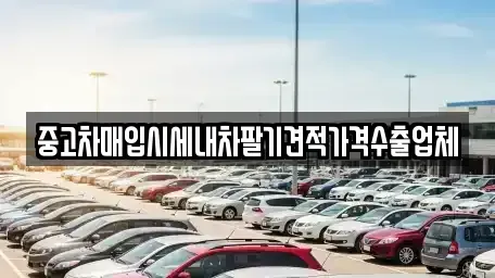 경상남도 창원시 성산구 외동 중고차매입 전문 중고차매입시세내차팔기견적가격수출업체