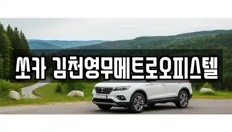 경상북도 김천시 율곡동 렌트카 전문 쏘카 김천영무메트로오피스텔