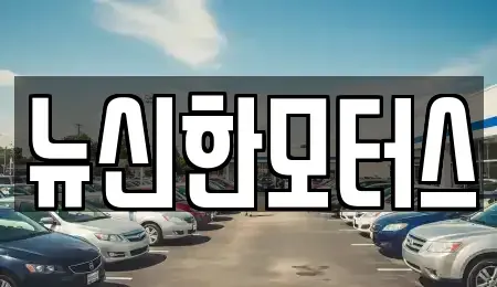 대전 서구 장안동 중고차 전문 뉴신한모터스