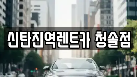 대전광역시 대덕구 갈전동 렌트카 전문 신탄진역렌트카 청솔점