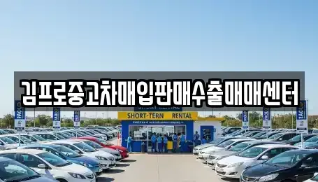 부산 금정구 청룡동 중고차 전문 김프로중고차매입판매수출매매센터