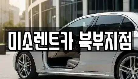 부산 북구 덕천동 렌트카 전문 미소렌트카 북부지점