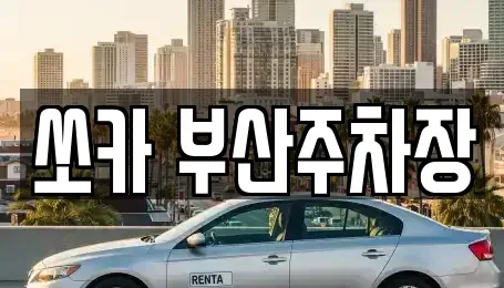 부산 북구 덕천동 렌트카 전문 쏘카 부산주차장