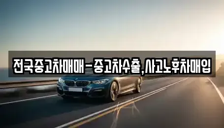 부산 중구 신창동1가 중고차 전문 전국중고차매매-중고차수출,사고노후차매입