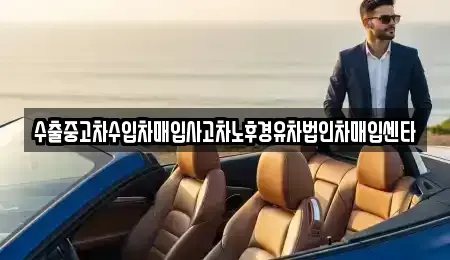 부산광역시 강서구 봉림동 중고차매입 전문 수출중고차수입차매입사고차노후경유차법인차매입센타