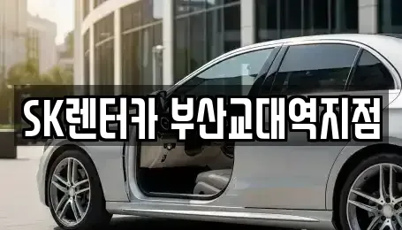 부산광역시 동래구 복천동 장기렌트카 전문 SK렌터카 부산교대역지점