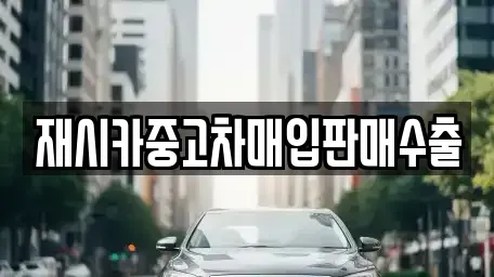 서울 강동구 둔촌동 중고차매매 전문 재시카중고차매입판매수출